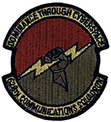 Air Force 628th Communications Squadron Spice Brown OCP Scorpion Shoulder Patch With Velcro